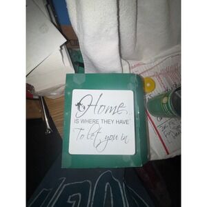 Set of 6 Decorative Quotes Home Decor Plaques Tiles